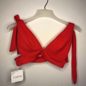 PINK/ORANGE ZAFUL TOP NWT